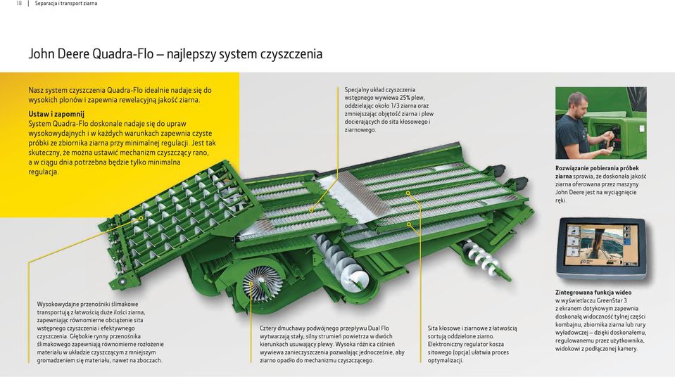 Jest tak skuteczny, że można ustawić mechanizm czyszczący rano, a w ciągu dnia potrzebna będzie tylko minimalna regulacja.