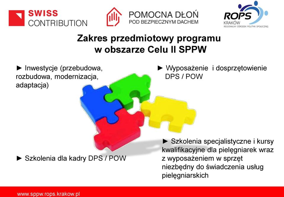 Szkolenia dla kadry DPS / POW Szkolenia specjalistyczne i kursy kwalifikacyjne