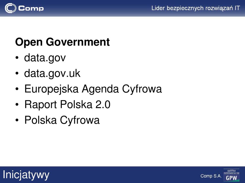 Agenda Cyfrowa Raport