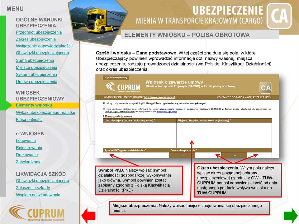 Należy wpisać symbol działalności gospodarczej wykonywanej jako główna. Symbol powinien zostać zapisany zgodnie z Polską Klasyfikacją Działalności (PKD) Okres ubezpieczenia.