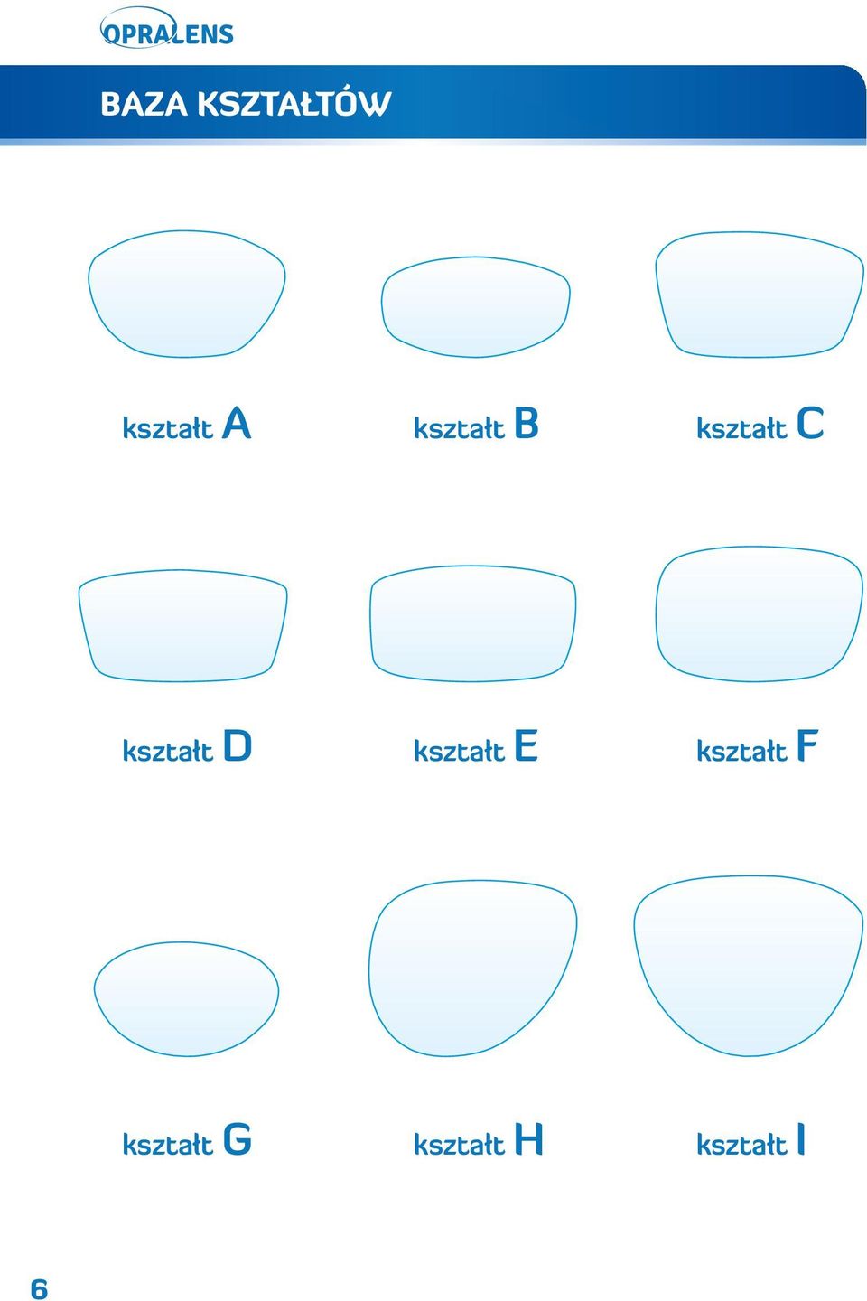 kształt D kształt E