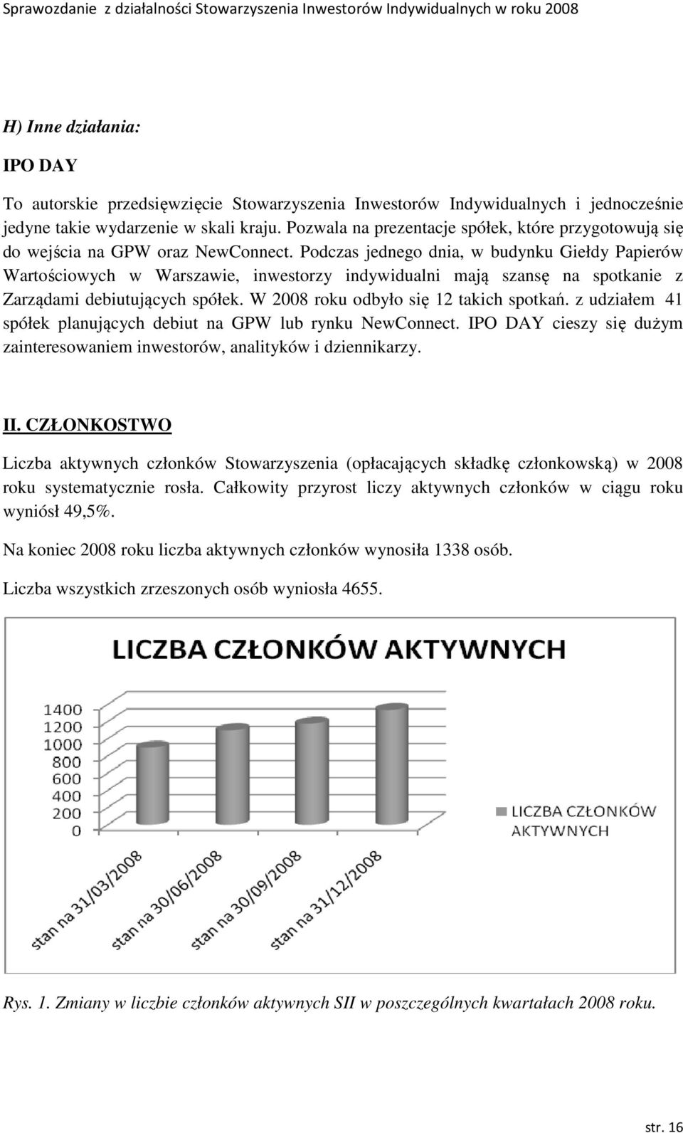 Podczas jednego dnia, w budynku Giełdy Papierów Wartościowych w Warszawie, inwestorzy indywidualni mają szansę na spotkanie z Zarządami debiutujących spółek. W 2008 roku odbyło się 12 takich spotkań.