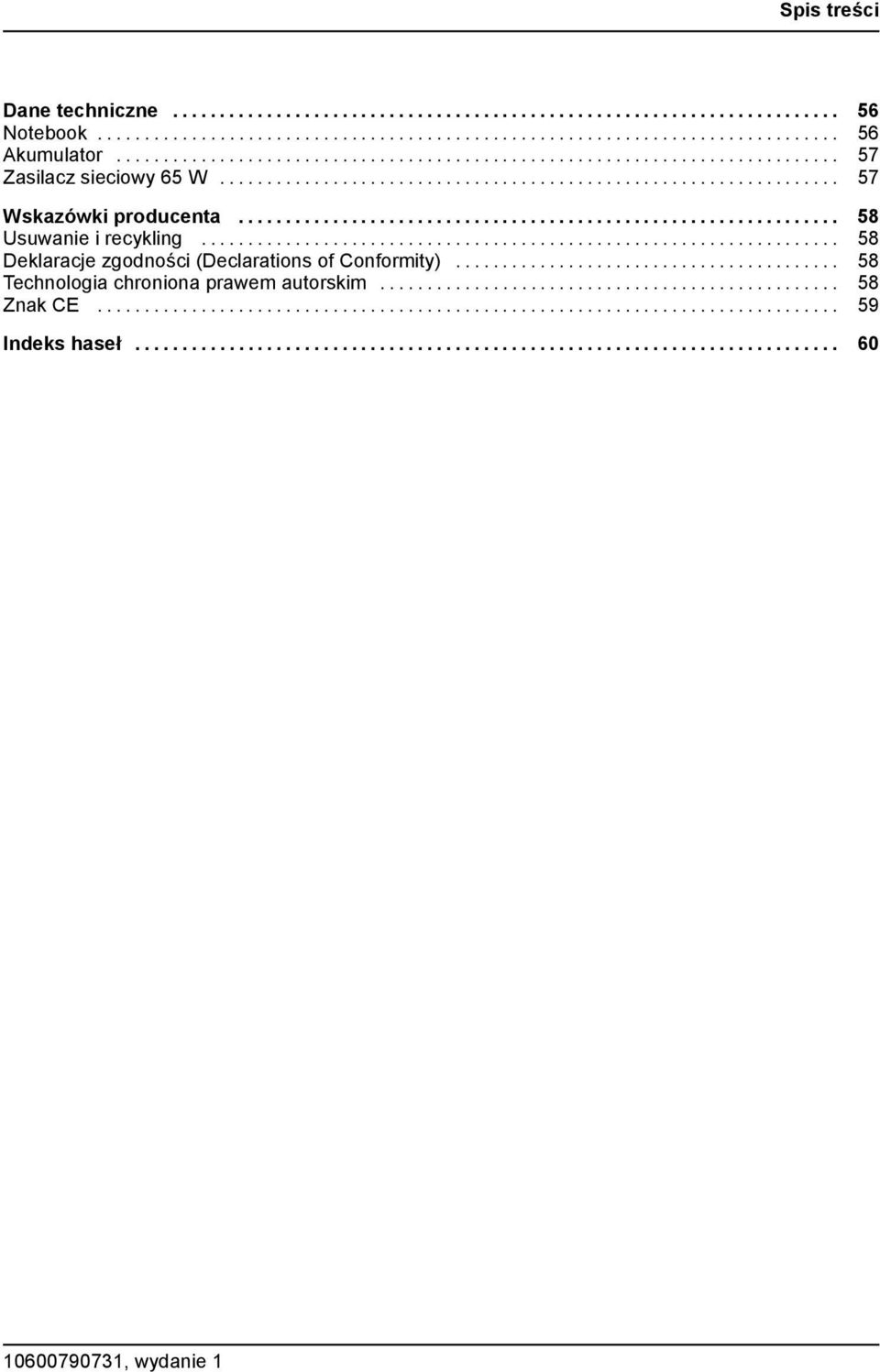 .. 58 Deklaracje zgodności(declarationsofconformity).