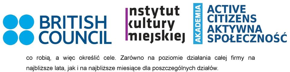 firmy na najbliższe lata, jak i na