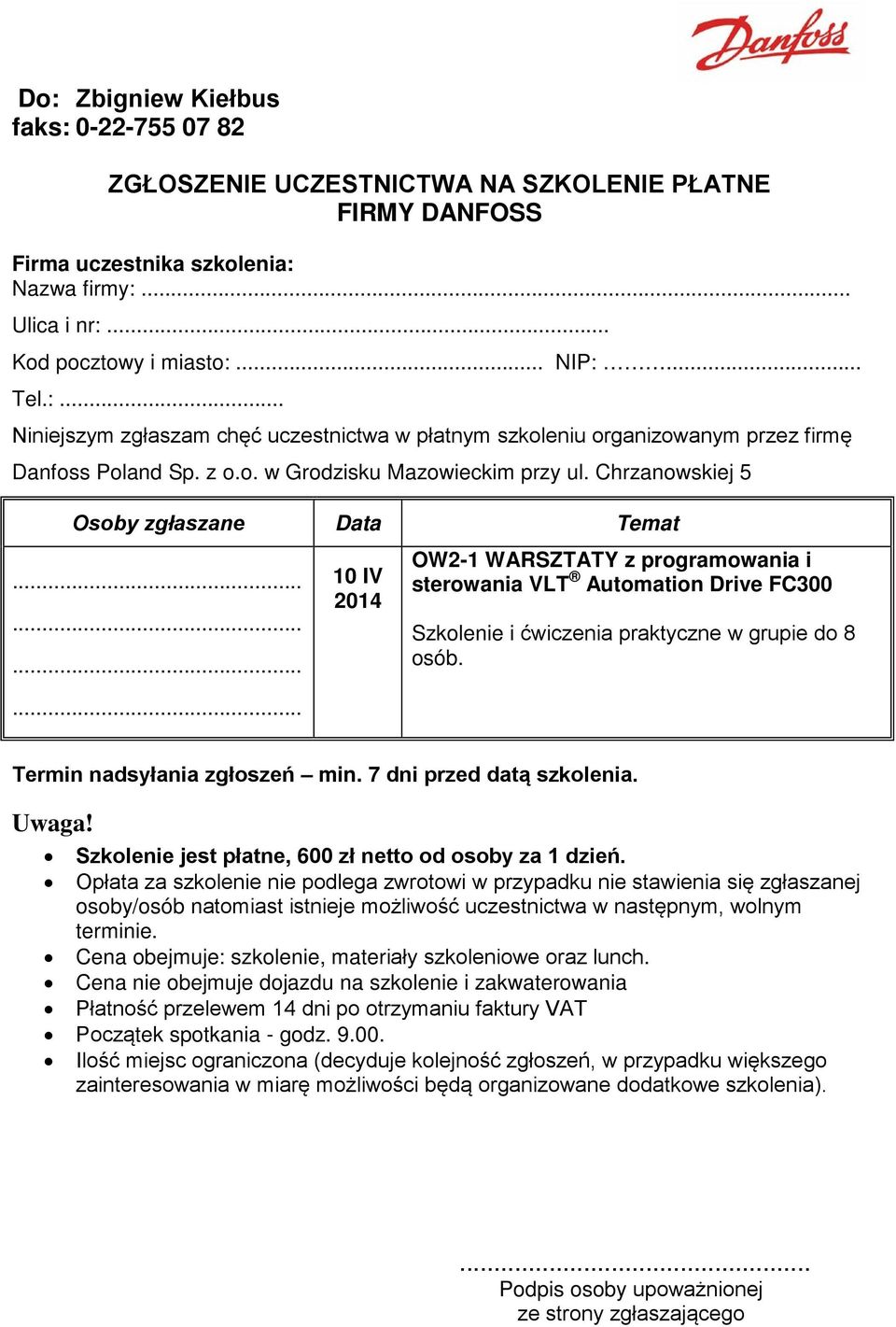 Chrzanowskiej 5 10 IV OW2-1 WARSZTATY z programowania i