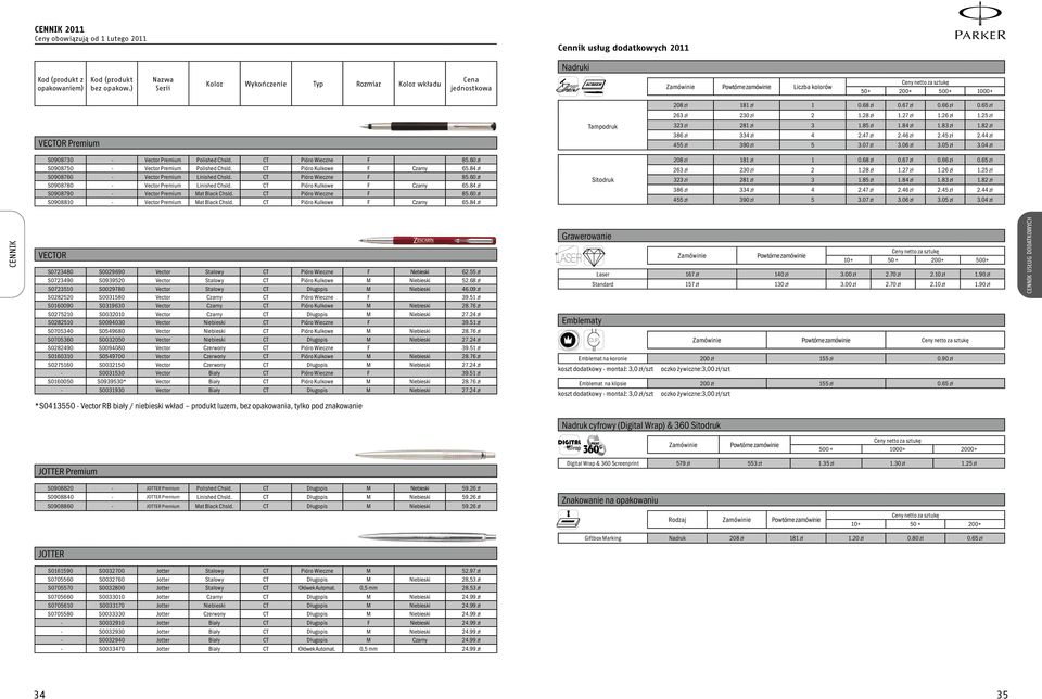 Premium Polished Chsld. CT Pióro Wieczne F 85.60 zł S0908750 - Vector Premium Polished Chsld. CT Pióro Kulkowe F Czarny 65.84 zł S0908760 - Vector Premium Linished Chsld. CT Pióro Wieczne F 85.60 zł S0908780 - Vector Premium Linished Chsld.