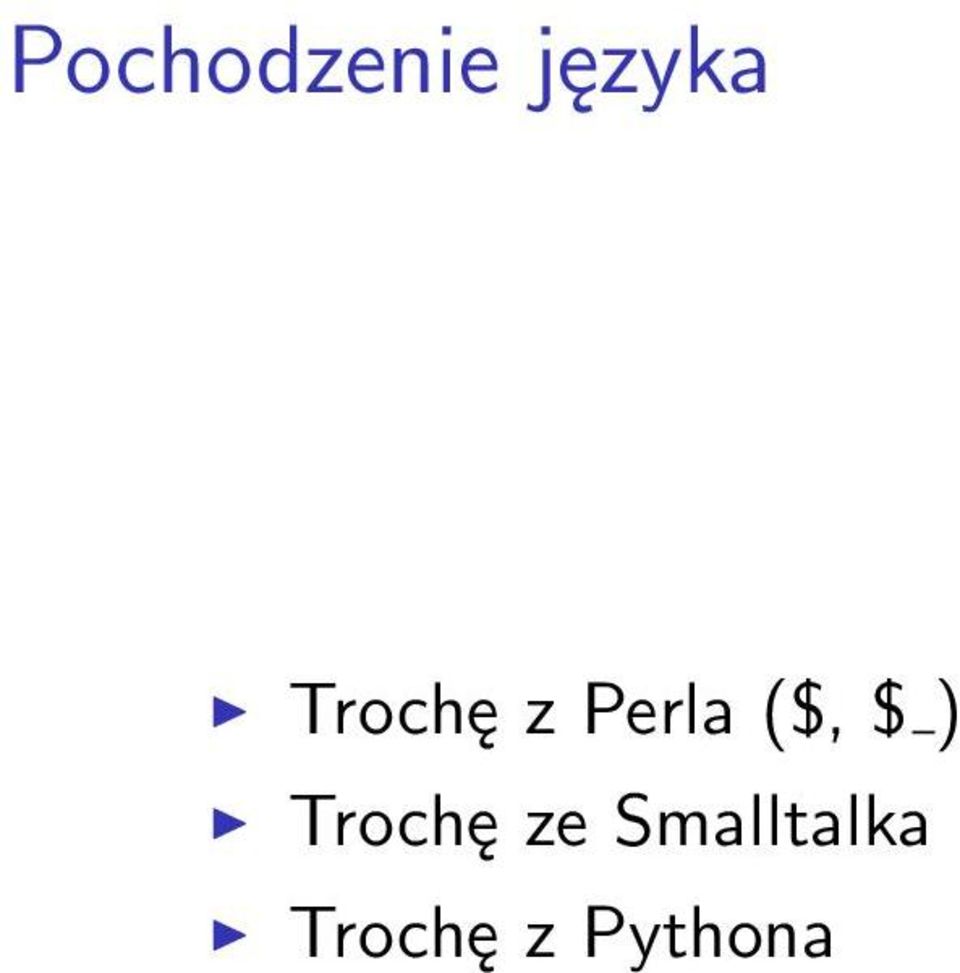 $ ) Trochę ze