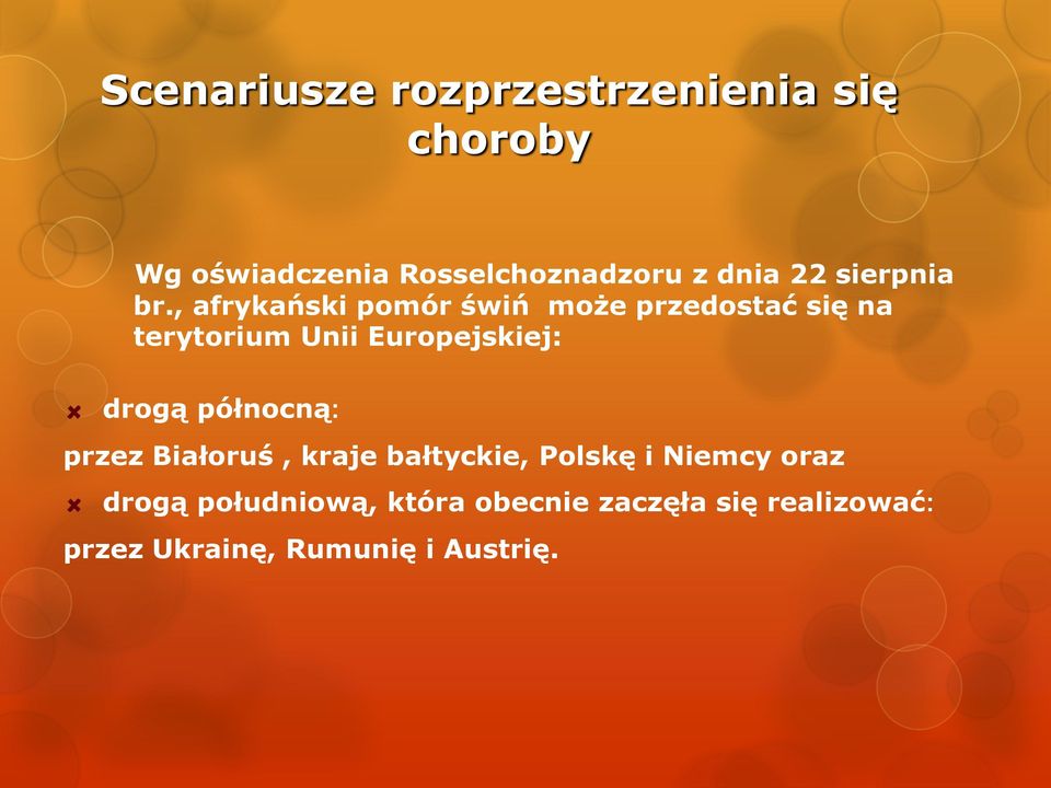 , afrykański pomór świń może przedostać się na terytorium Unii Europejskiej: drogą