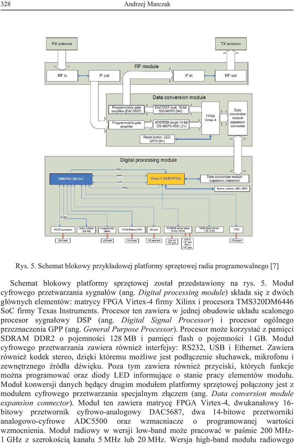 Procesor ten zawiera w jednej obudowie uk adu scalonego procesor sygna owy DSP (ang. Digital Signal Processor) i procesor ogólnego przeznaczenia GPP (ang. General Purpose Processor).