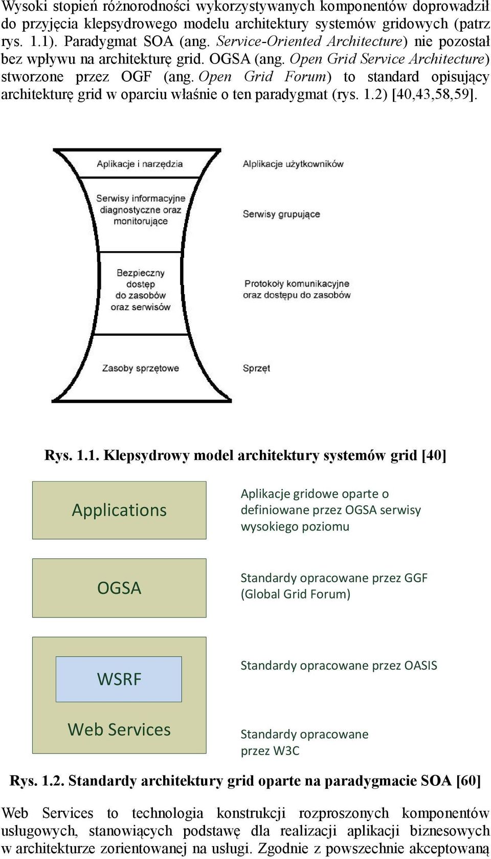 Open Grid Forum) to standard opisujący architekturę grid w oparciu właśnie o ten paradygmat (rys. 1.