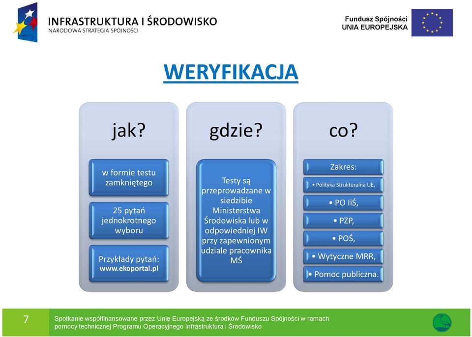 pl Testy są przeprowadzane w siedzibie Ministerstwa Środowiska lub w odpowiedniej IW przy zapewnionym