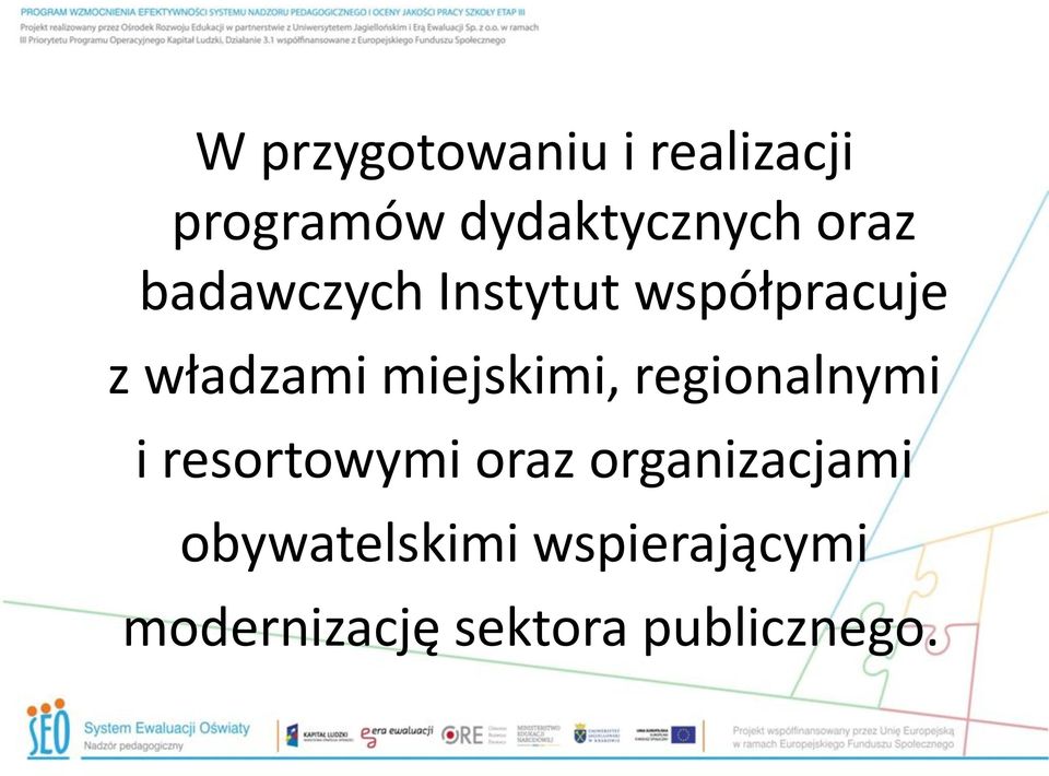 miejskimi, regionalnymi i resortowymi oraz