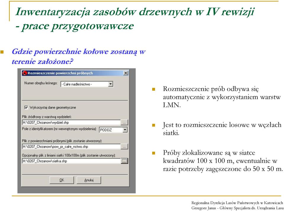 Jest to rozmieszczenie losowe w węzłach siatki.