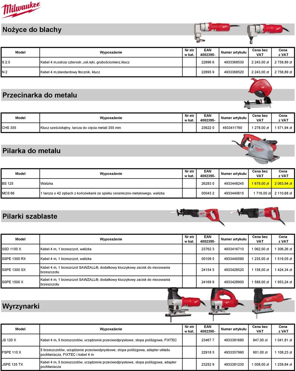 sześciokątny, tarcza do cięcia metali 355 mm 23622 0 4933411760 1 278,00 zł 1 571,94 zł Pilarka do metalu z BS 125 Walizka 26283 0 4933448245 1 678,00 zł 2 063,94 zł MCS 66 1 tarcza o 42 zębach z