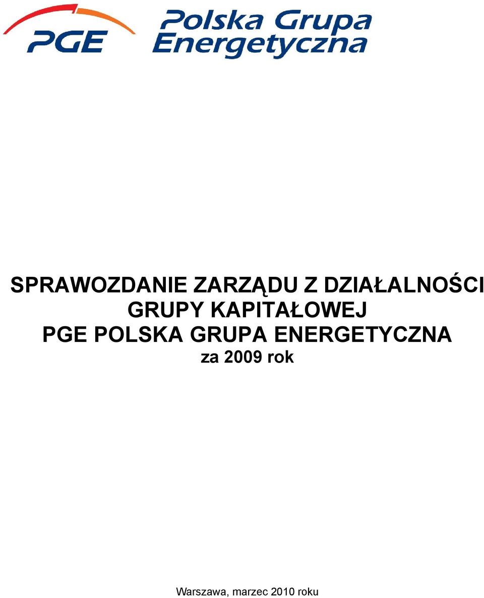 PGE POLSKA GRUPA ENERGETYCZNA