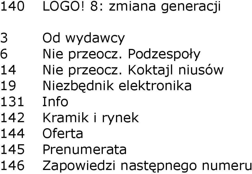 Podzespoły 14 Nie przeocz.