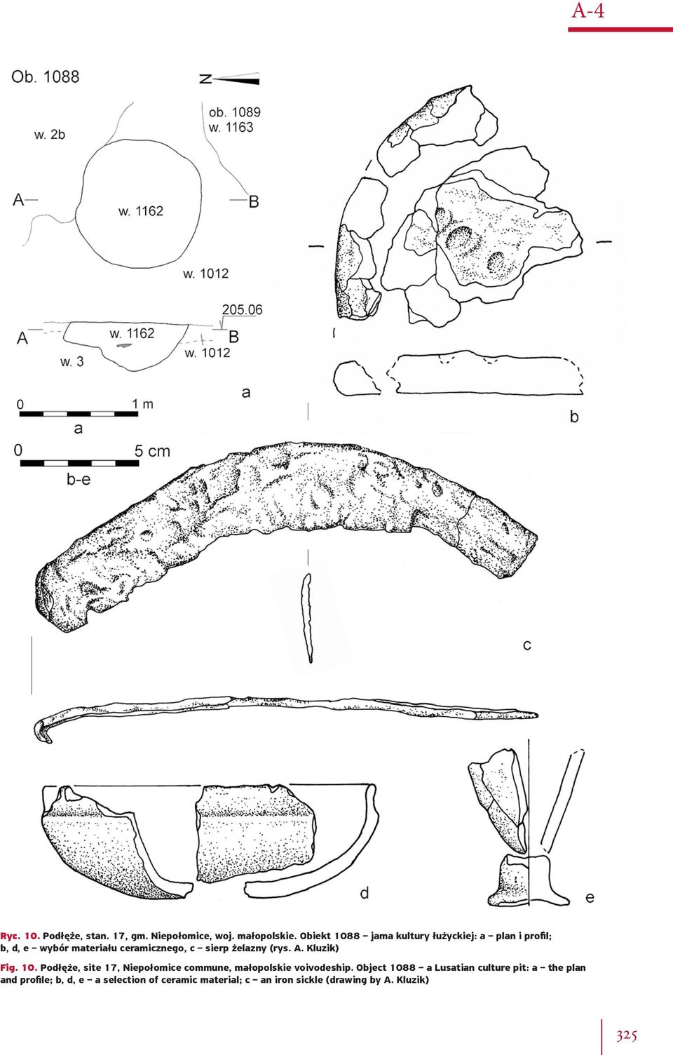 żelazny (rys. A. Kluzik) Fig. 10. Podłęże, site 17, Niepołomice commune, małopolskie voivodeship.