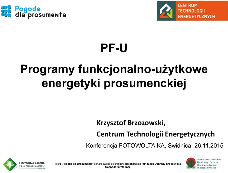 Konferencja FOTOWOLTAIKA, Świdnica, 26.11.