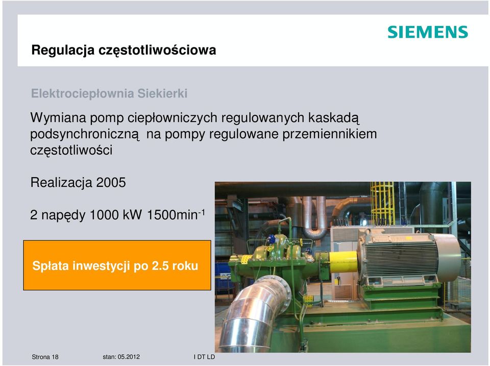 regulowane przemiennikiem cz stotliwo ci Realizacja 2005 2 nap dy