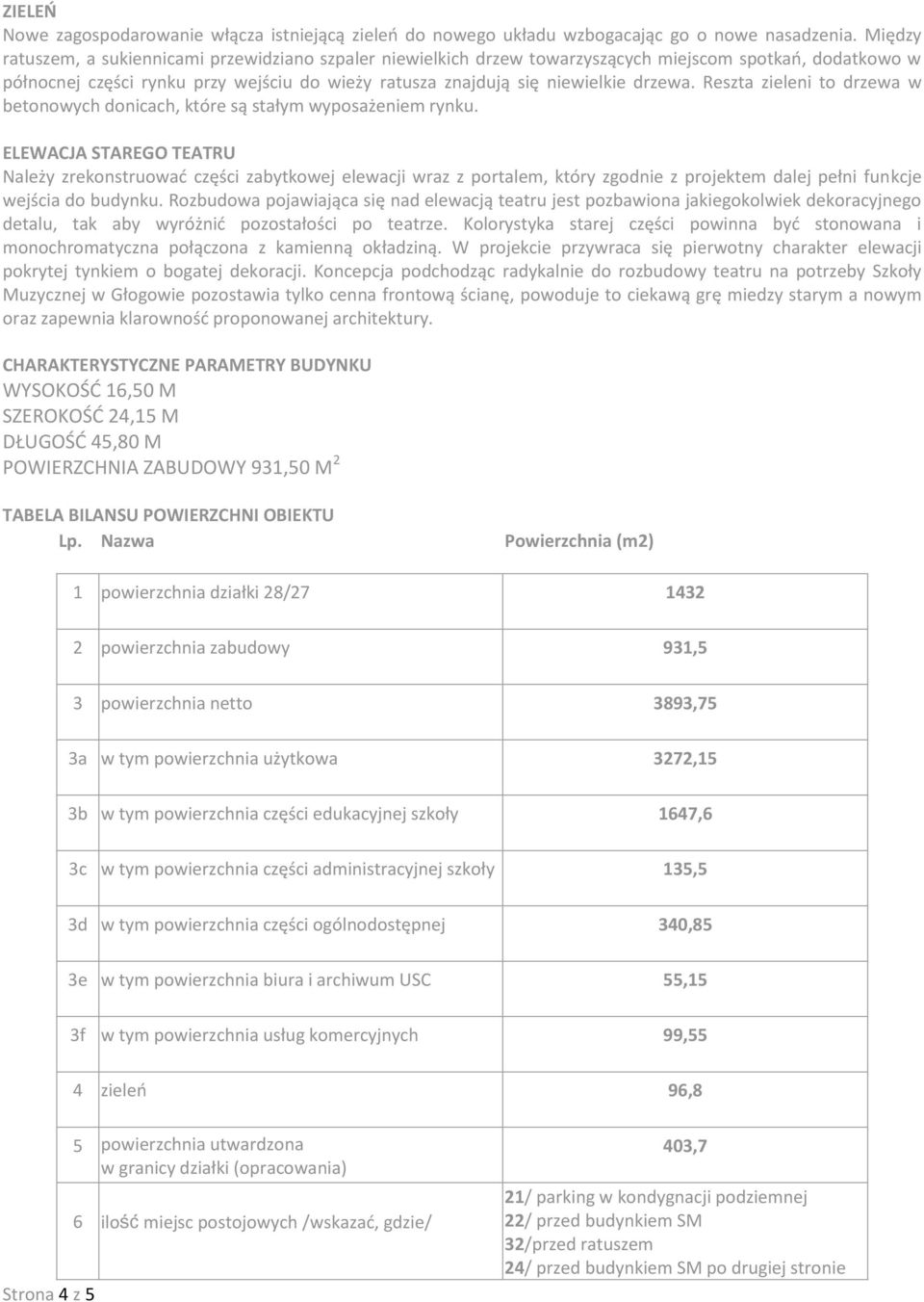 Reszta zieleni to drzewa w betonowych donicach, które są stałym wyposażeniem rynku.