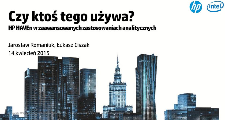 zastosowaniach analitycznych