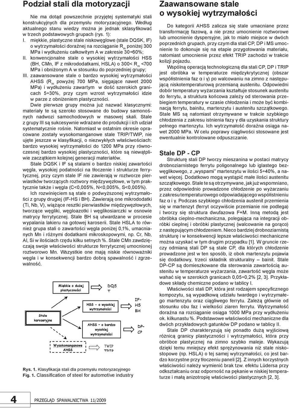 miękkie, plastyczne stale niskowęglowe (stale DQSK, IF) o wytrzymałości doraźnej na rozciąganie R m poniżej 300 MPa i wydłużeniu całkowitym A w zakresie 30 60%; II.