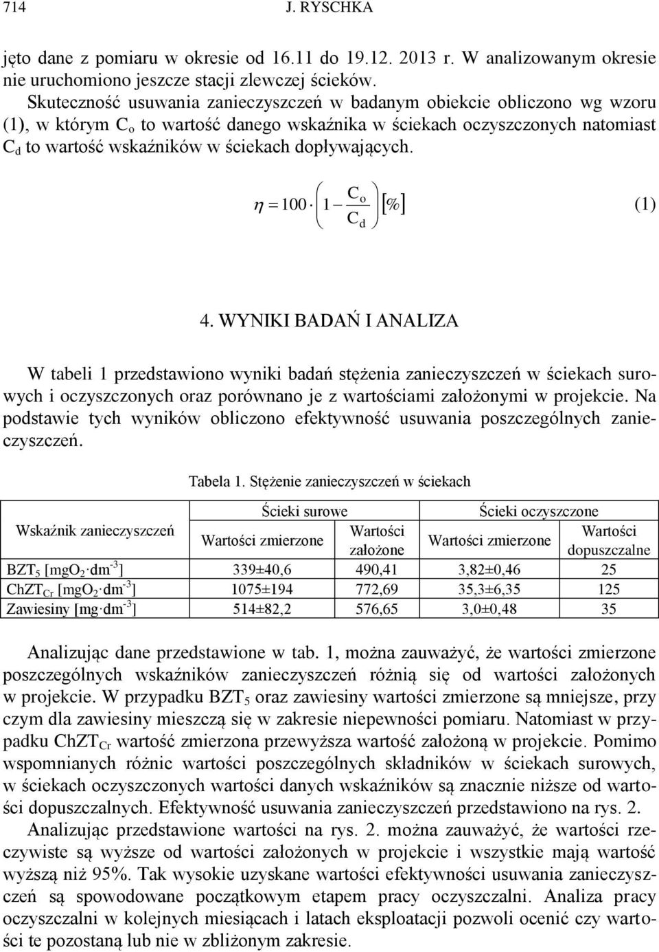 dopływających. C 100 1 C o d % (1) 4.