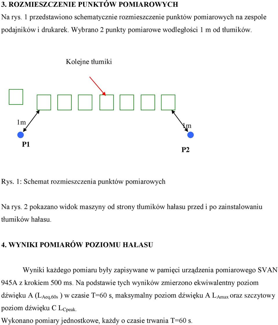 2 pokazano widok maszyny od strony tłumików hałasu przed i po zainstalowaniu tłumików hałasu. 4.