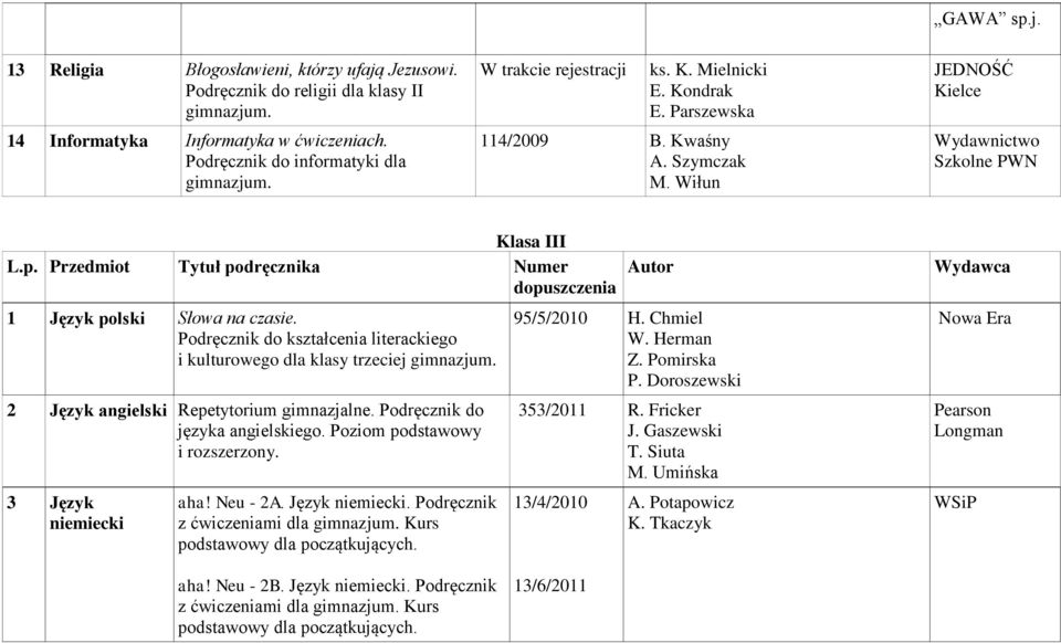 Podręcznik do kształcenia literackiego i kulturowego dla klasy trzeciej 2 Język angielski Repetytorium gimnazjalne. Podręcznik do języka angielskiego. Poziom podstawowy i rozszerzony.