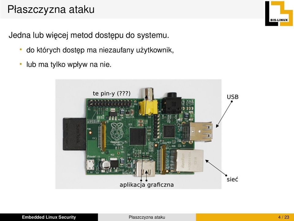 do których dostęp ma niezaufany użytkownik,