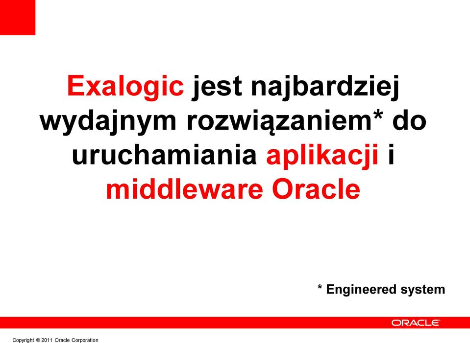 aplikacji i middleware Oracle *