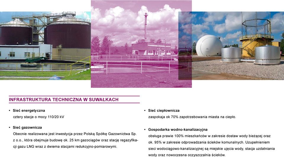 25 km gazociągów oraz stację regazyfikacji gazu LNG wraz z dwiema stacjami redukcyjno-pomiarowymi.