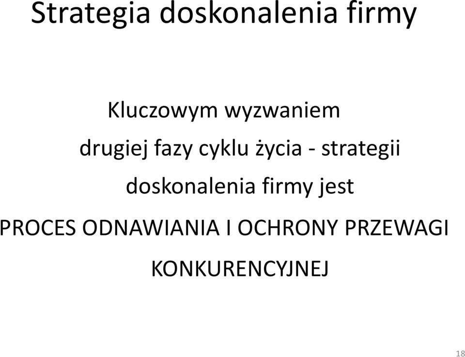 -strategii doskonalenia firmy jest