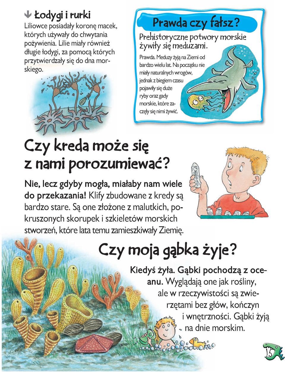 Na początku nie miały naturalnych wrogów, jednak z biegiem czasu pojawiły się duże ryby oraz gady morskie, które zaczęły się nimi żywić. Czy kreda może się z nami porozumiewać?