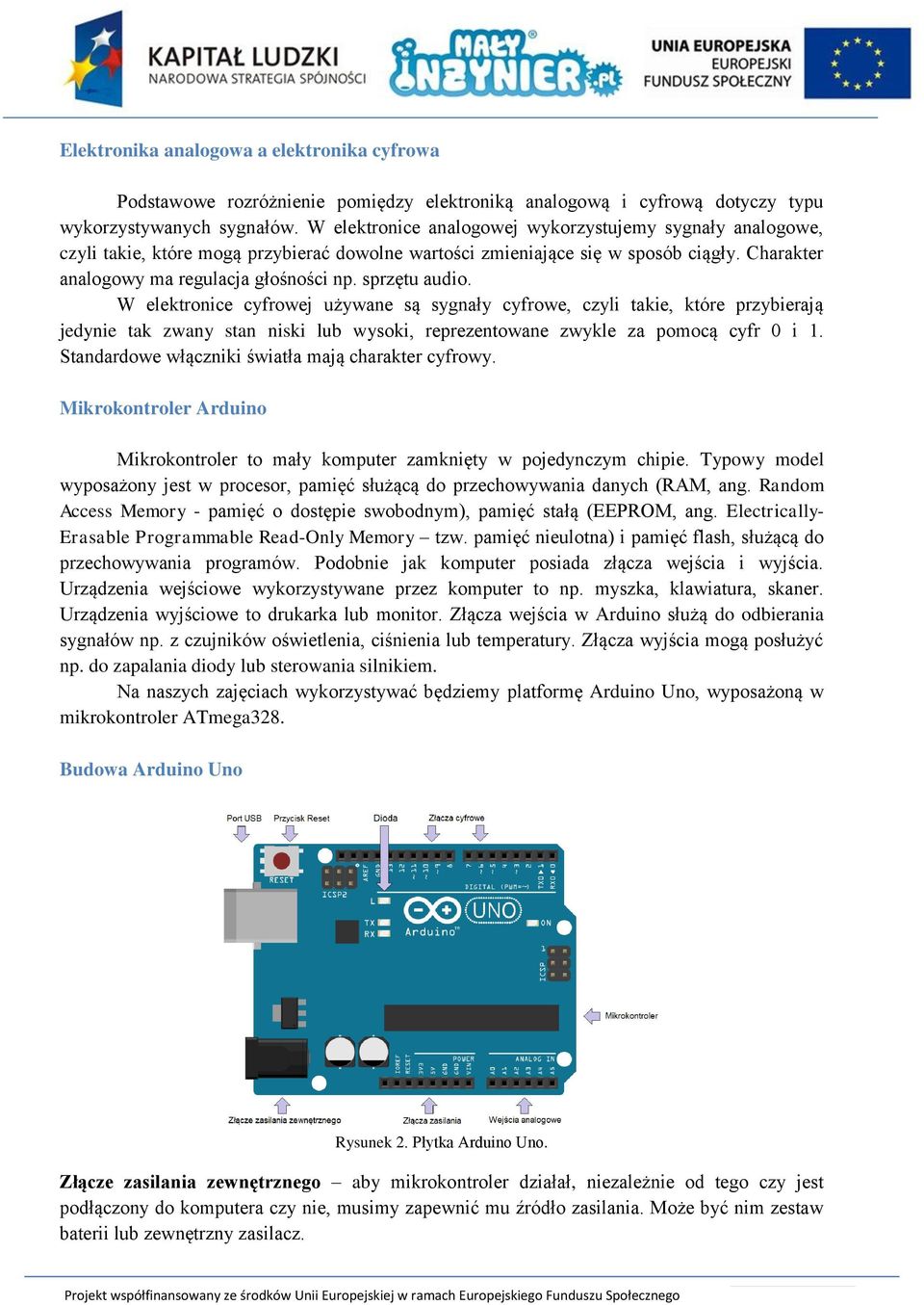 sprzętu audio. W elektronice cyfrowej używane są sygnały cyfrowe, czyli takie, które przybierają jedynie tak zwany stan niski lub wysoki, reprezentowane zwykle za pomocą cyfr 0 i 1.