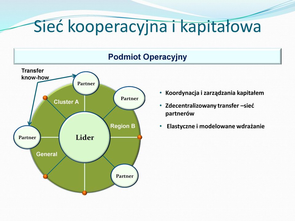 Koordynacja i zarządzania kapitałem Zdecentralizowany