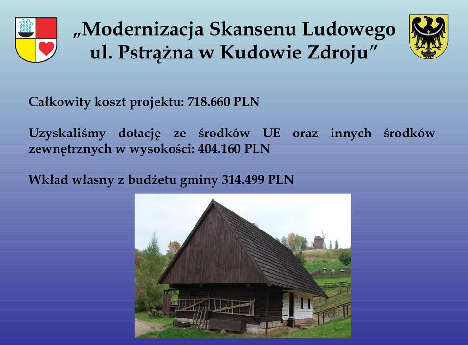 660 PLN Uzyskaliśmy dotację ze środków UE oraz innych