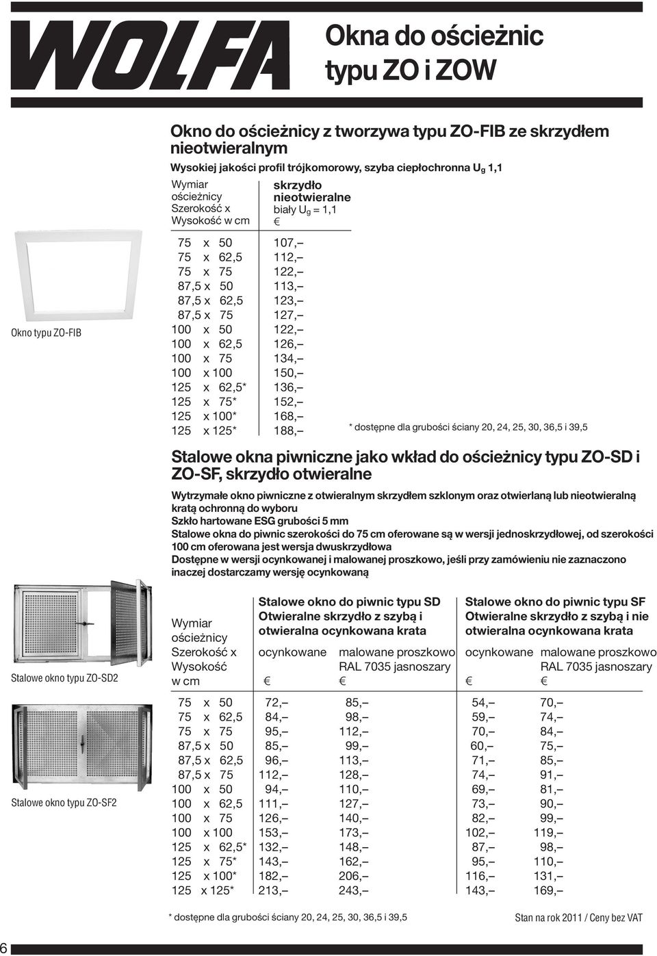 87,5 x 75 127, 100 x 50 122, 100 x 62,5 126, 100 x 75 134, 100 x 100 150, 125 x 62,5* 136, 125 x 75* 152, 125 x 100* 168, 125 x 125* 188, * dostępne dla grubości ściany 20, 24, 25, 30, 36,5 i 39,5