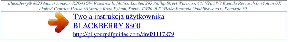 Limited 295 Phillip Street Waterloo, ON N2L 3W8 Kanada Research In