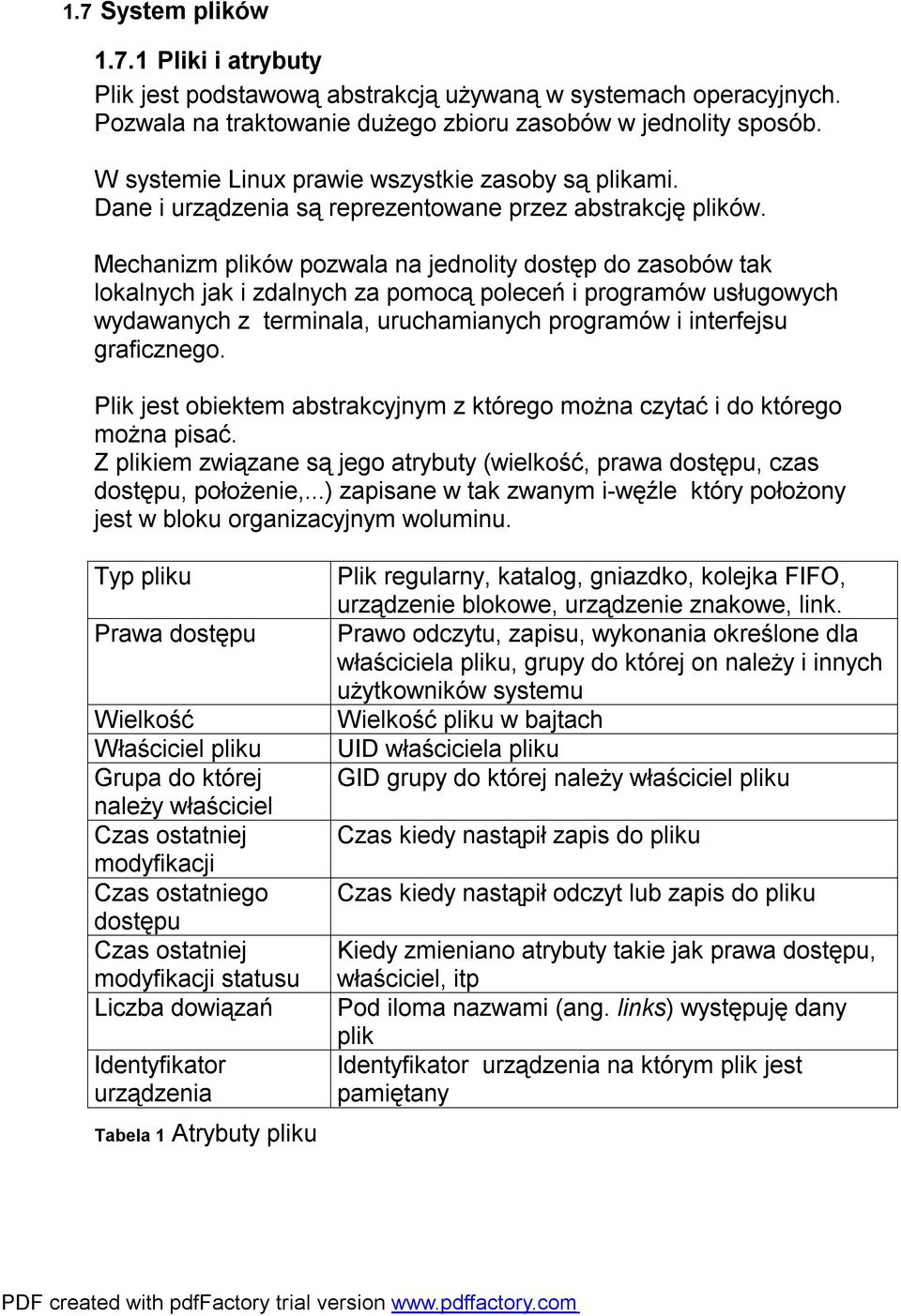 Mechanizm plików pozwala na jednolity dostęp do zasobów tak lokalnych jak i zdalnych za pomocą poleceń i programów usługowych wydawanych z terminala, uruchamianych programów i interfejsu graficznego.