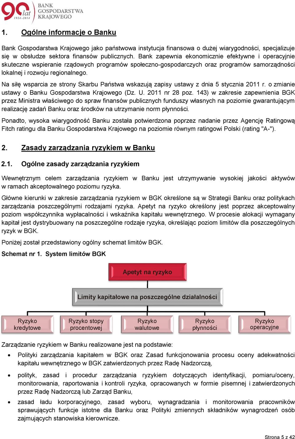 Na siłę wsparcia ze strony Skarbu Państwa wskazują zapisy ustawy z dnia 5 stycznia 2011 r. o zmianie ustawy o Banku Gospodarstwa Krajowego (Dz. U. 2011 nr 28 poz.