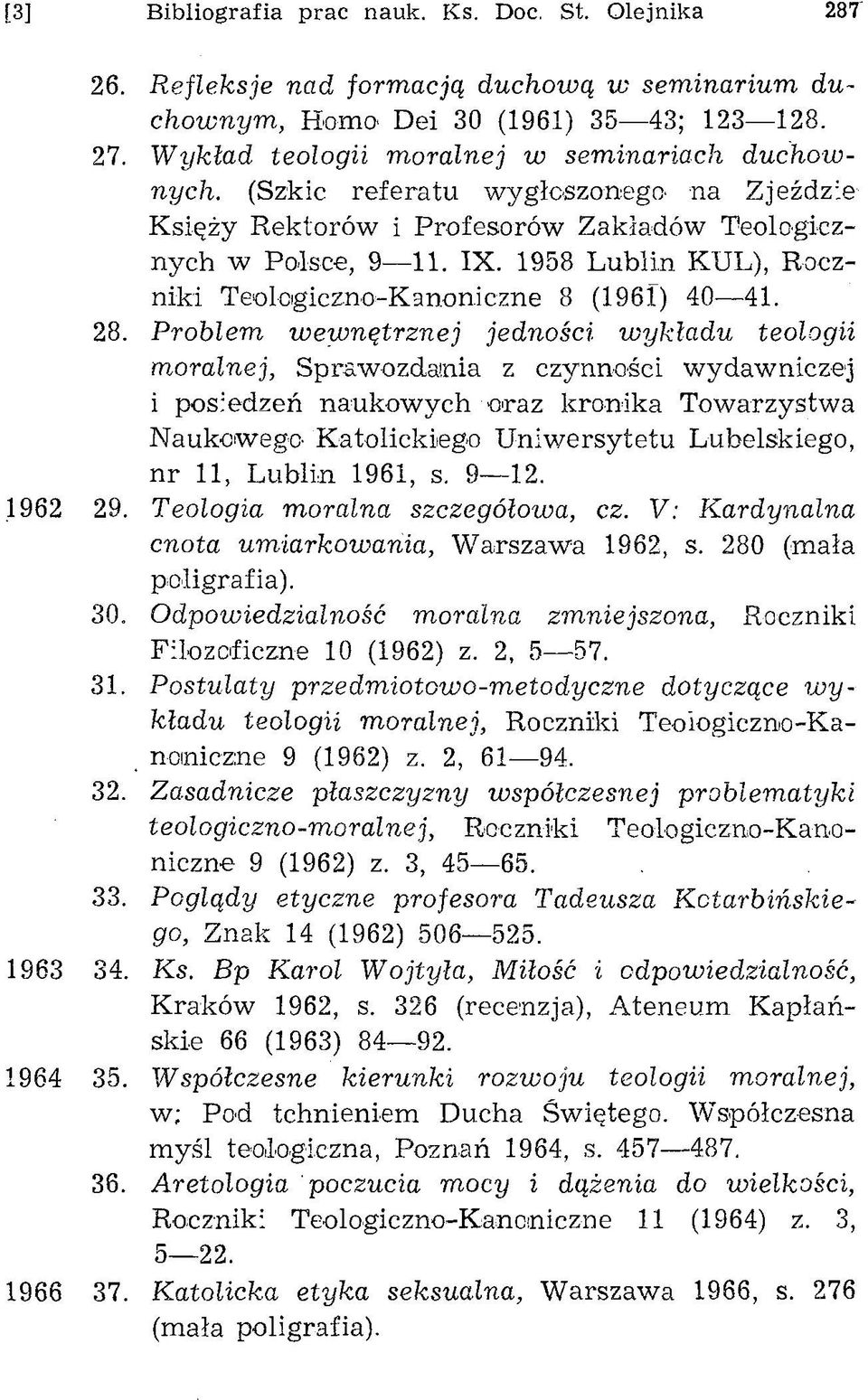 1958 Lublin KUL), Roczniki Teologiczno-Kanoniczne 8 (196Γ) 40 41. 28.