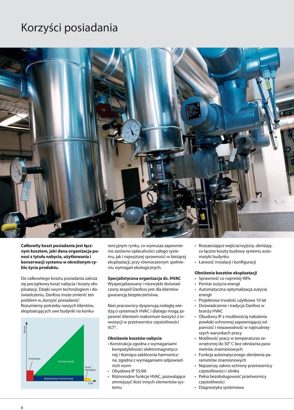 Dzięki swym technologiom i doświadczeniu, Danfoss może zmienić ten problem w korzyść posiadania.