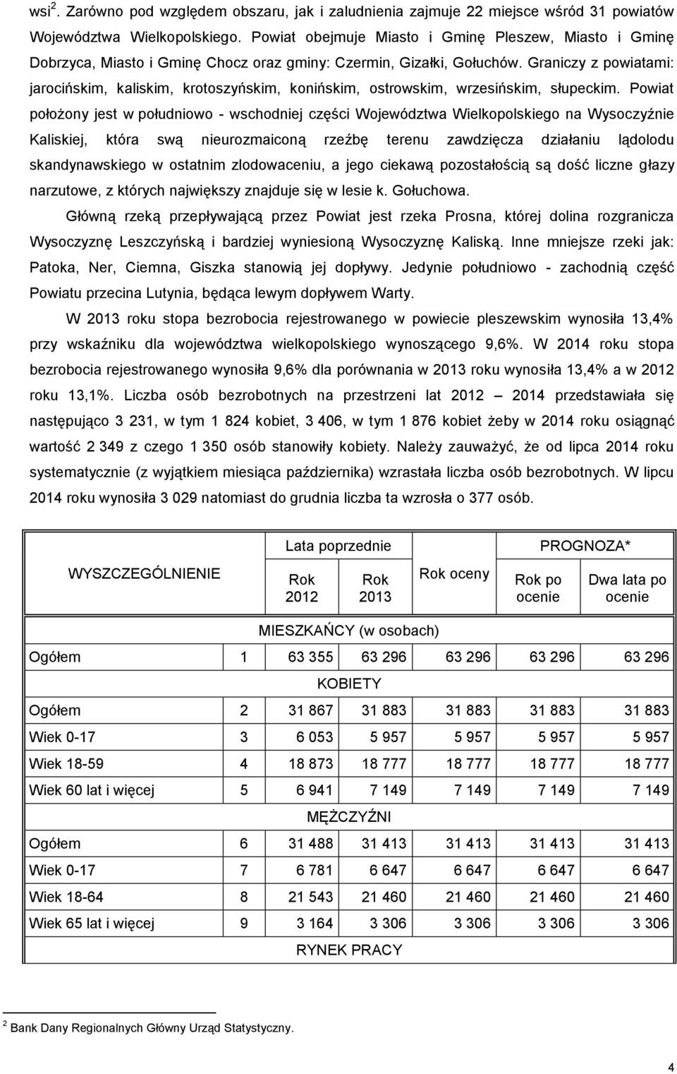 Graniczy z powiatami: jarocińskim, kaliskim, krotoszyńskim, konińskim, ostrowskim, wrzesińskim, słupeckim.