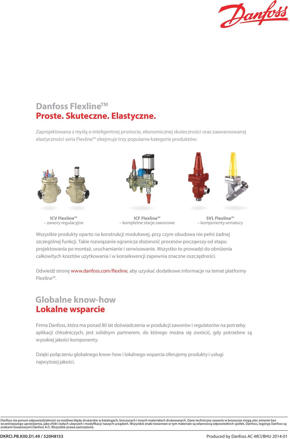 regulacyjne ICF Flexline kompletne stacje zaworowe SVL Flexline komponenty armatury Wszystkie produkty oparto na konstrukcji modułowej, przy czym obudowa nie pełni żadnej szczególnej funkcji.