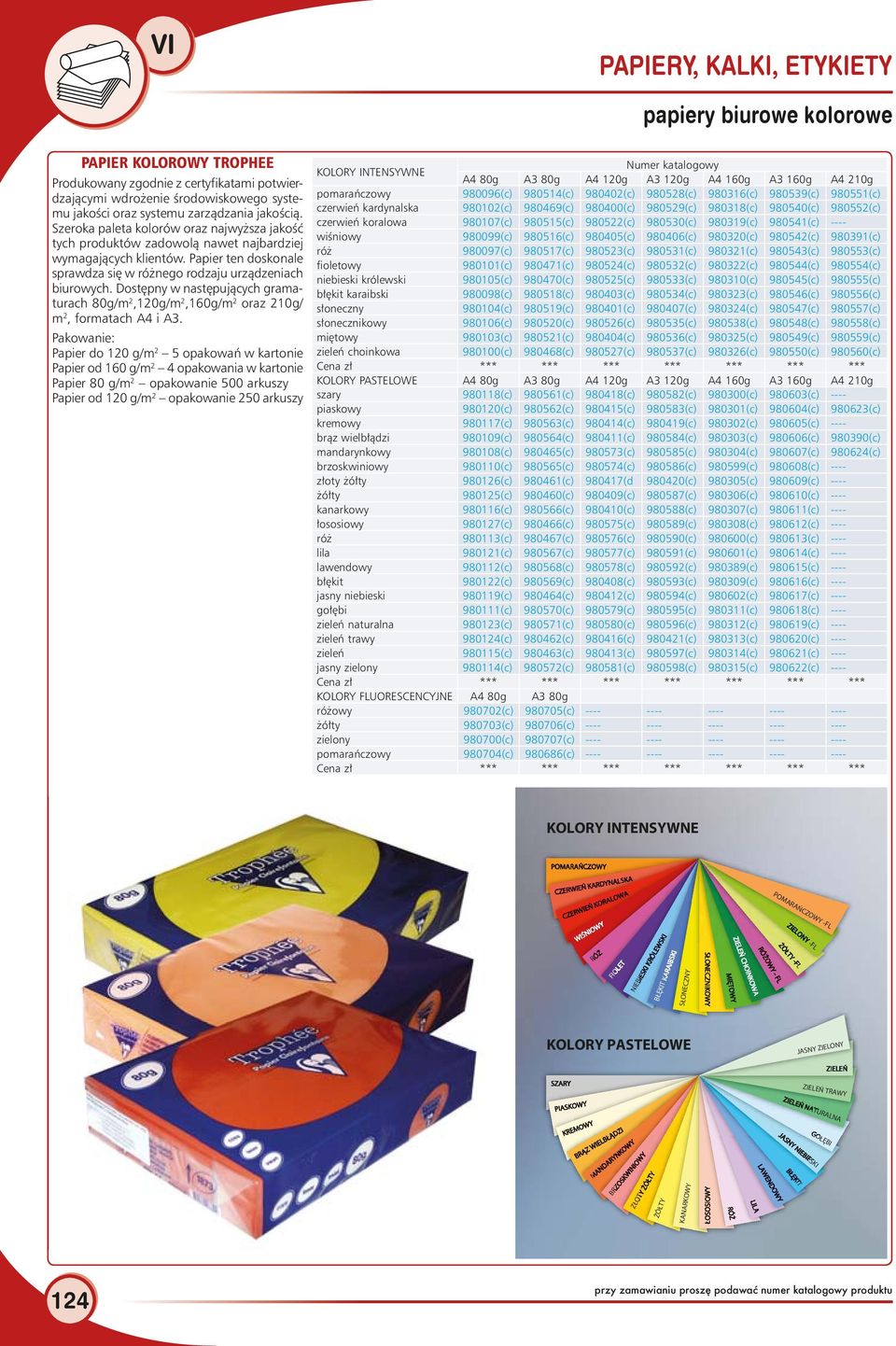 Dostępny w następujących gramaturach 80g/m 2,120g/m 2,160g/m 2 oraz 210g/ m 2, formatach A4 i A3.