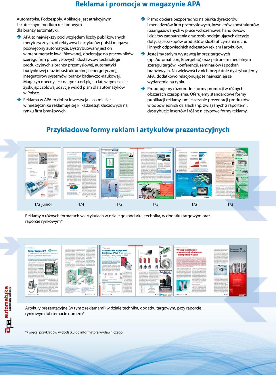 Dystrybuowany jest on w prenumeracie kwalifikowanej, docierając do pracowników szeregu firm przemysłowych, dostawców technologii produkcyjnych z branży przemysłowej, automatyki budynkowej oraz