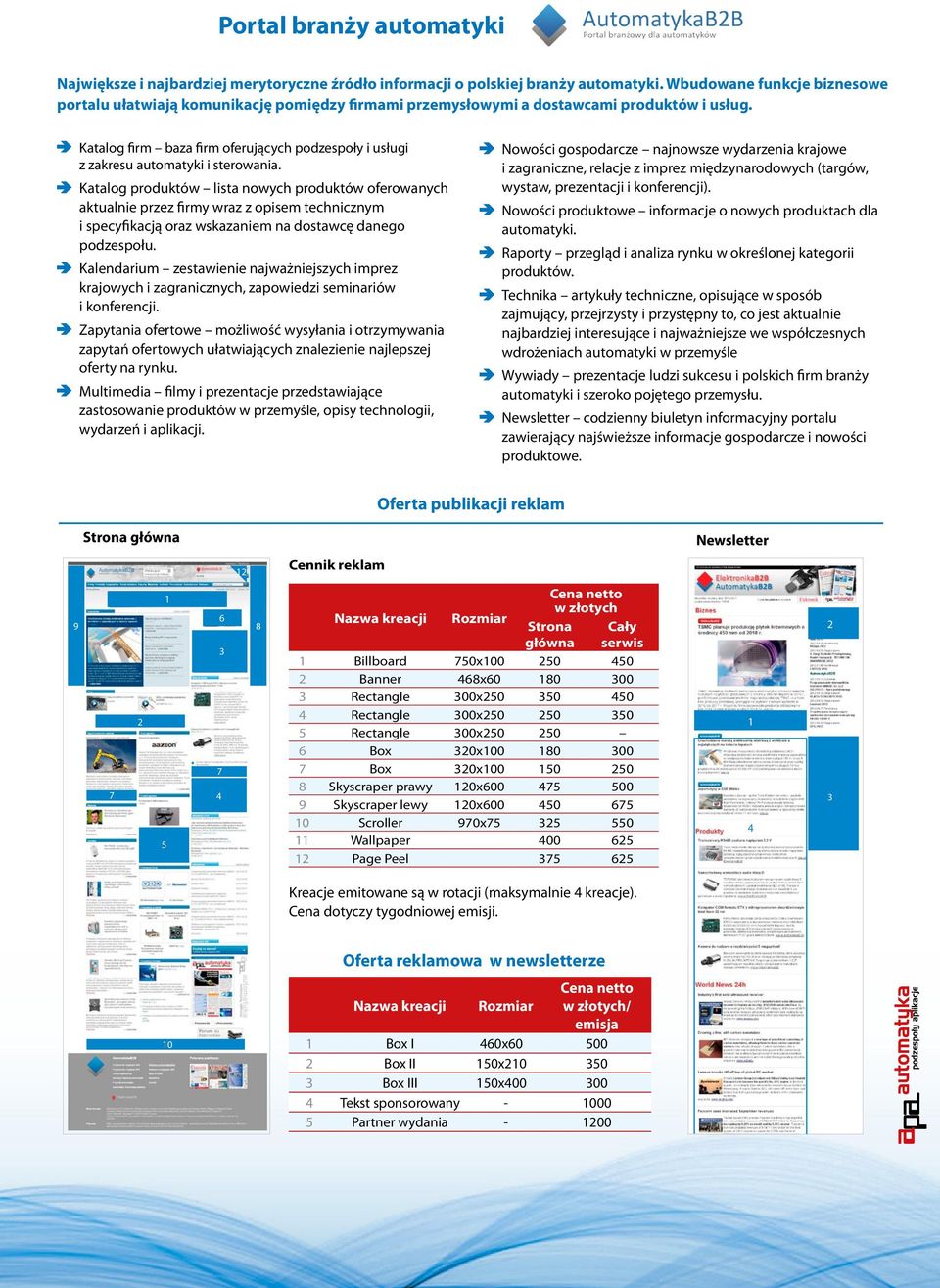 Katalog firm baza firm oferujących podzespoły i usługi z zakresu automatyki i sterowania.