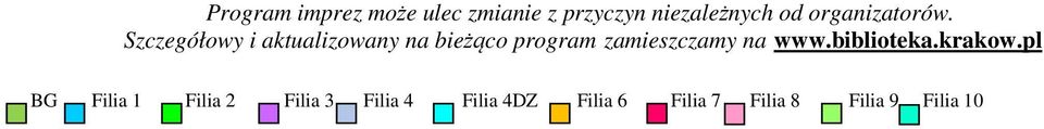 Szczegółowy i aktualizowany na bieżąco program zamieszczamy