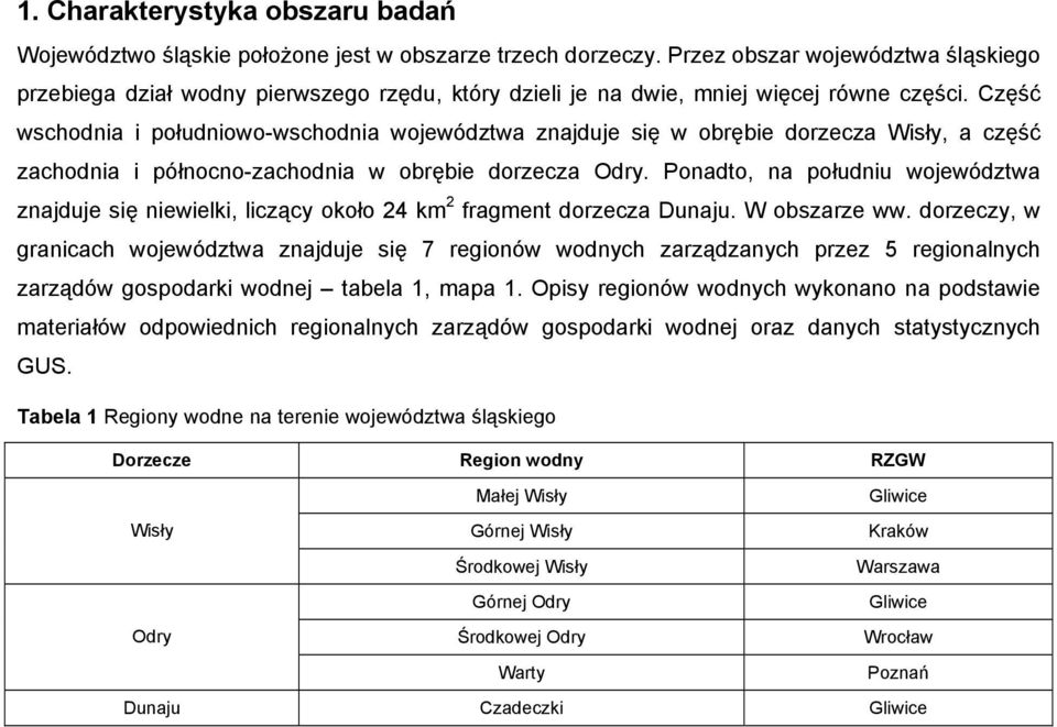 Część wschodnia i południowo-wschodnia województwa znajduje się w obrębie dorzecza Wisły, a część zachodnia i północno-zachodnia w obrębie dorzecza Odry.